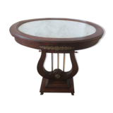 Oval pedestal table