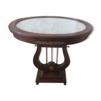 Oval pedestal table