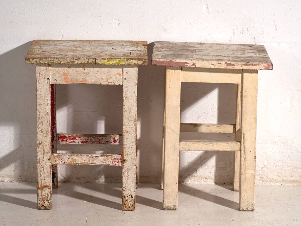 Antique pine bedside tables – Central Europe, circa 1940 #11
