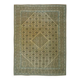 1970s Vintage Persian Handmade Wool Cotton Brown Area Rug 292x392
