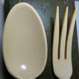 Couverts à salade en argent fourré dans son écrin