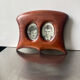 Antique  art nouveau mahogany double frame wood