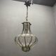 Wrought Iron Murano Glass Light Pendant 1950’s