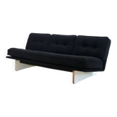 Canapé Artifort C671 par Kho Liang Ie en laine noire