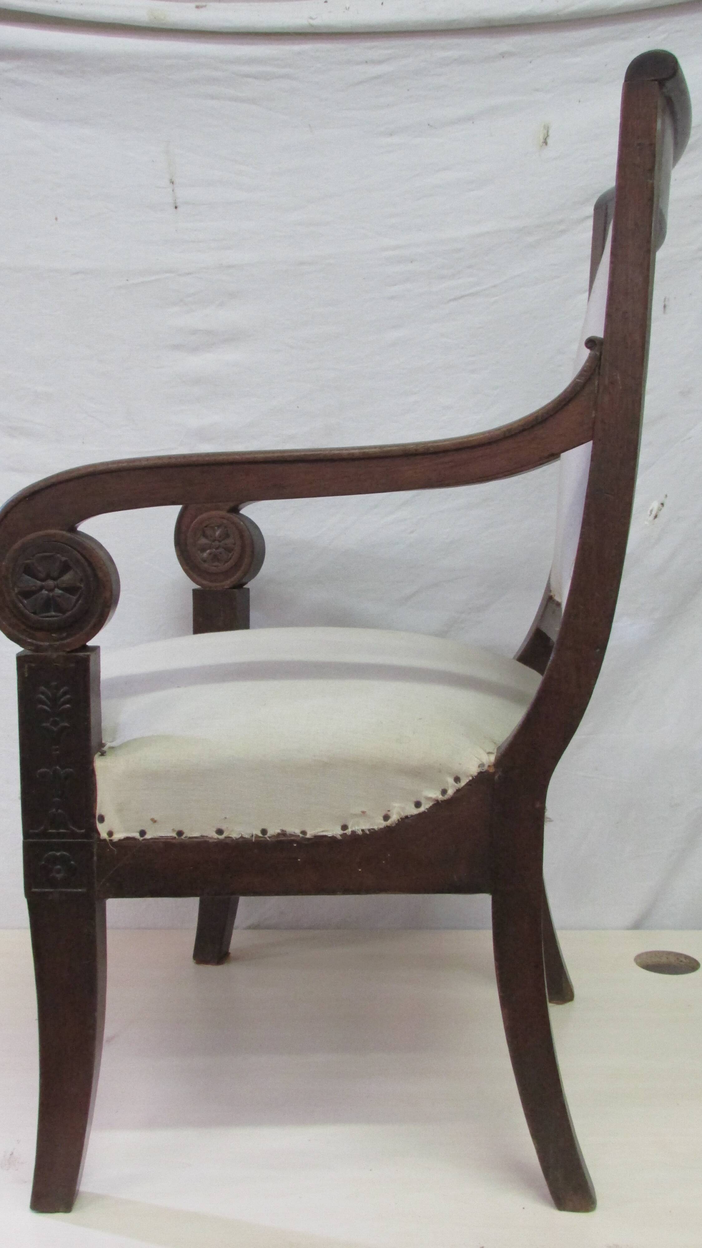Old armchair of the nineteenth century