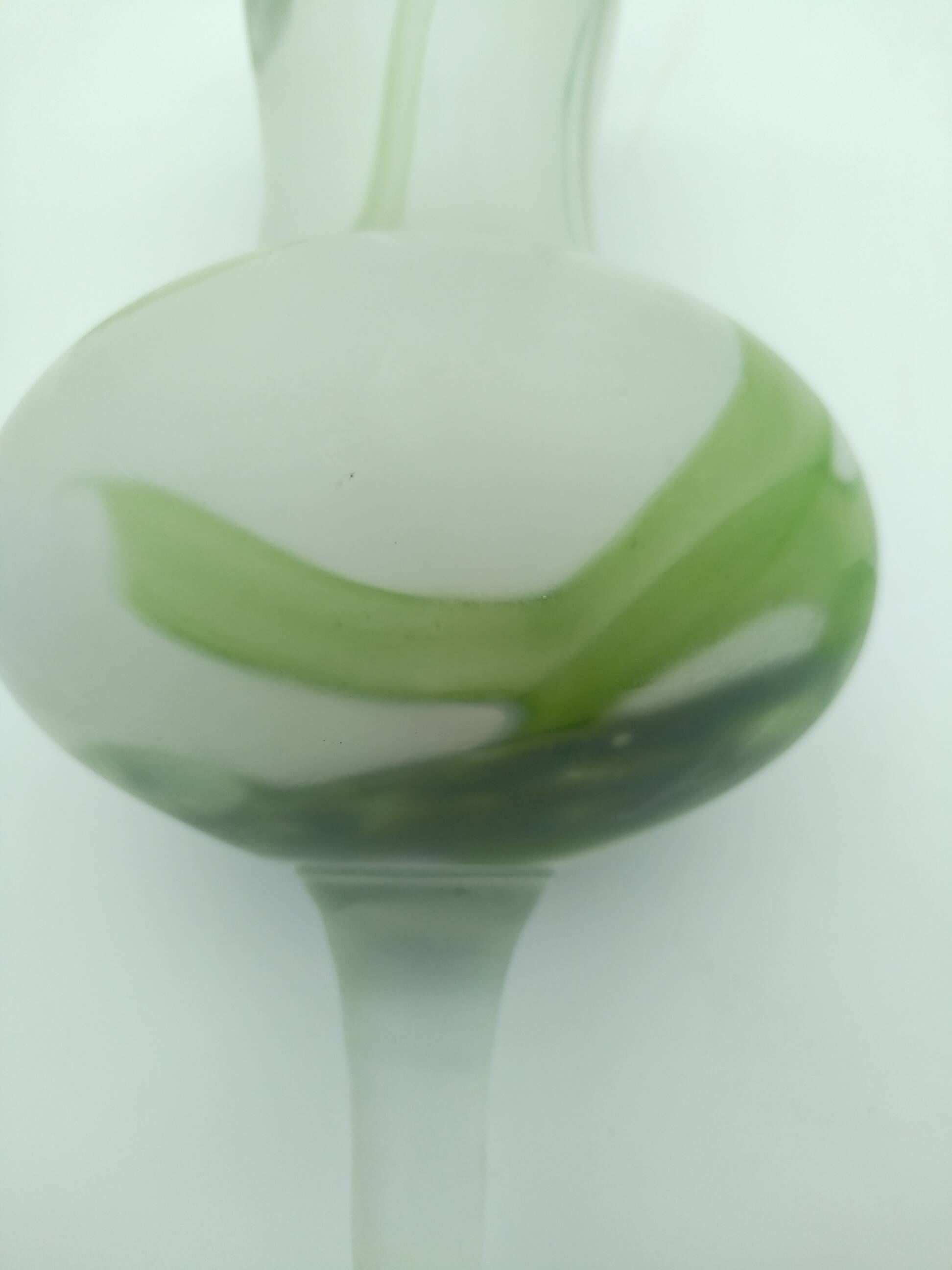 Glass paste vase. Signed JP Mateus 1996.