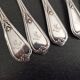Set of 9 small silver spoons Henri Soufflot