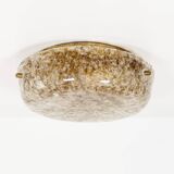 Petite applique murale en laiton et verre de Murano de Hillebrand