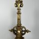 Important Renaissance Style Bronze Fireplace Set with Bar