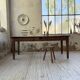 Pine and oak + walnut farmhouse table 1950