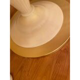 1990s Italian Venetian White and Gold Murano Glass Style Coffee Table