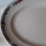 Plat ovale terre de fer Treillage Longchamp