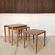Nest of Tables in Oak Wood, Denmark 1960s, Set of 3