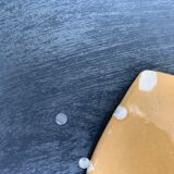 Flat, fruit cup design and vintage glazed ceramic
