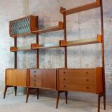 Meuble en teck, 3 modules, modèle Ergo par Blindheim, Norvège 1960