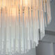 Minimalist handblown glass chandelier, 1970s