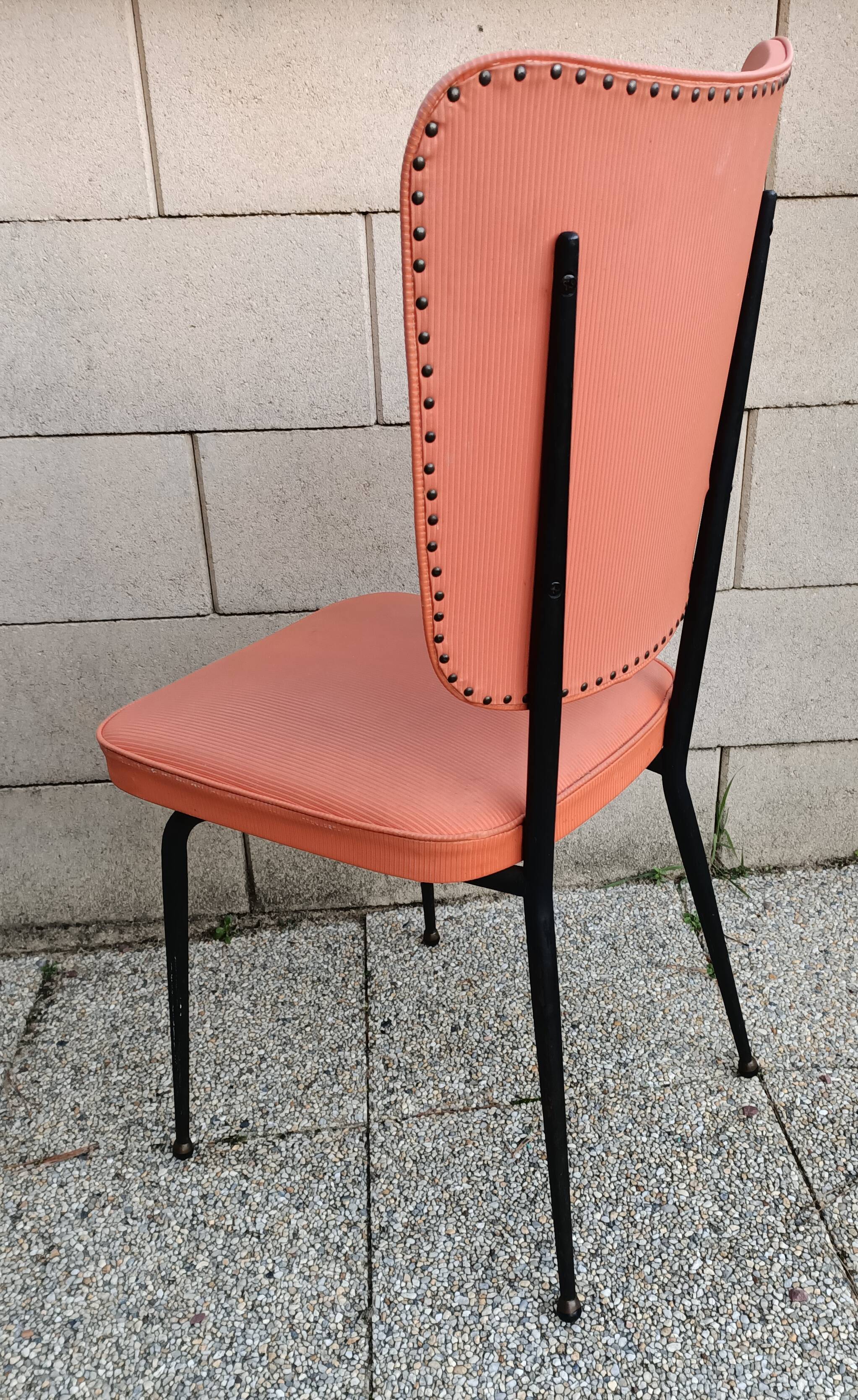 6 vintage chairs needle feet