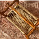 1960s woven seat stool