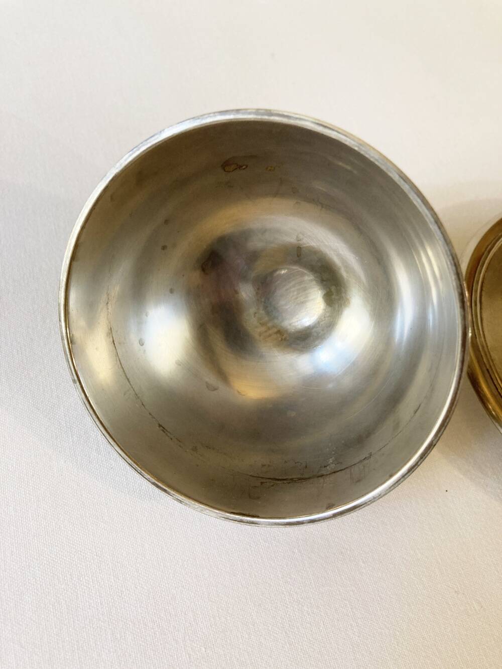 Silver-plated butter dish with elephant motif