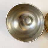 Silver-plated butter dish with elephant motif