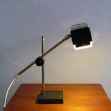 Cubic metal table lamp by Leclaire & Schäfer, 1960s