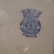 Red roses demi-porcelaine Badonviller plate