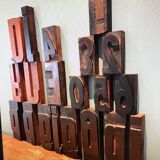 Print letters (20) - wood (pear)