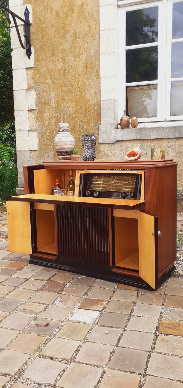Art Deco Bar Furniture 1950 rosewood and mahogany