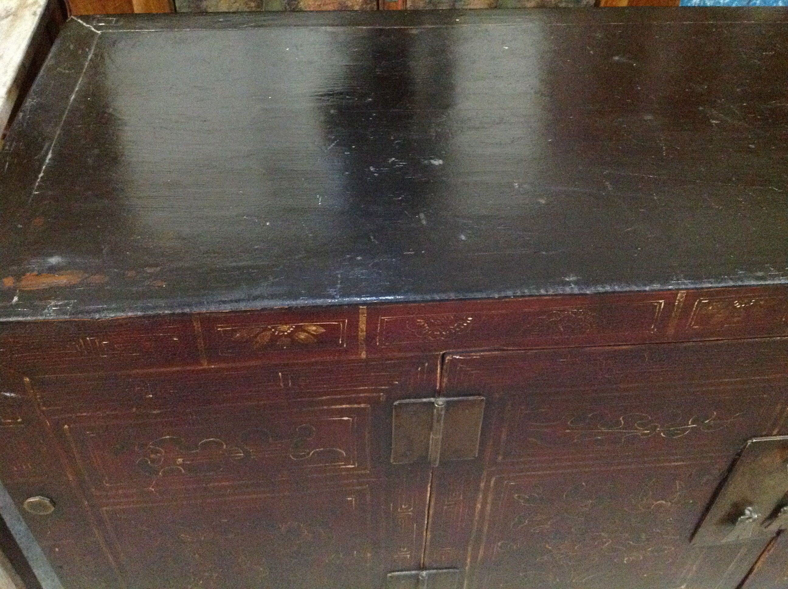 Chinese furniture in patinated Elm wood