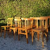 Set of 8 chairs Bistro mismatched