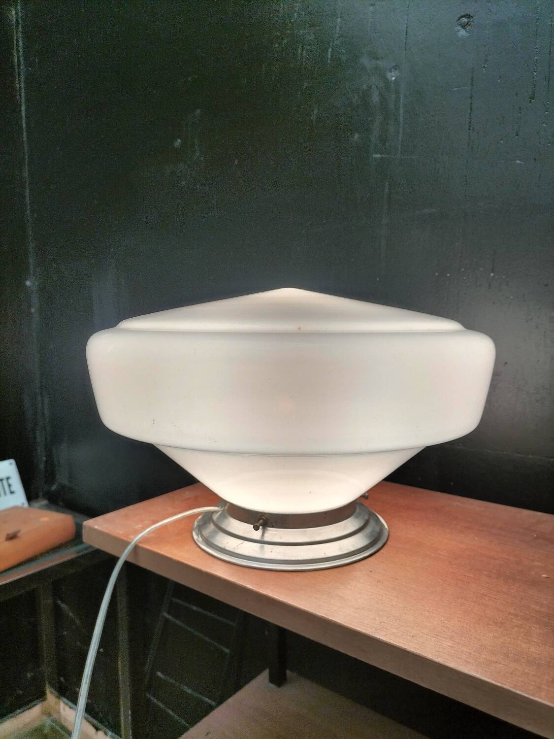 Lampe opaline art déco