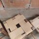 Set of 4 authentic wooden stools