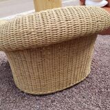 Rattan armchairs