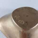 Vintage brass ashtray with an organic design from the 1950s.