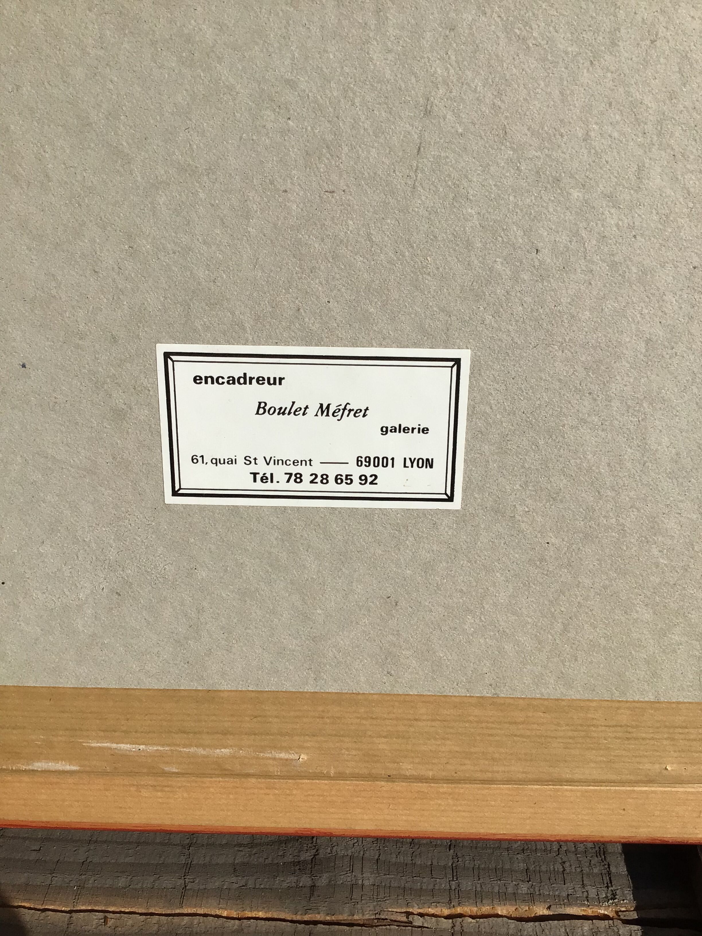 Lithograph Georges Mathieu signed and numbered framed