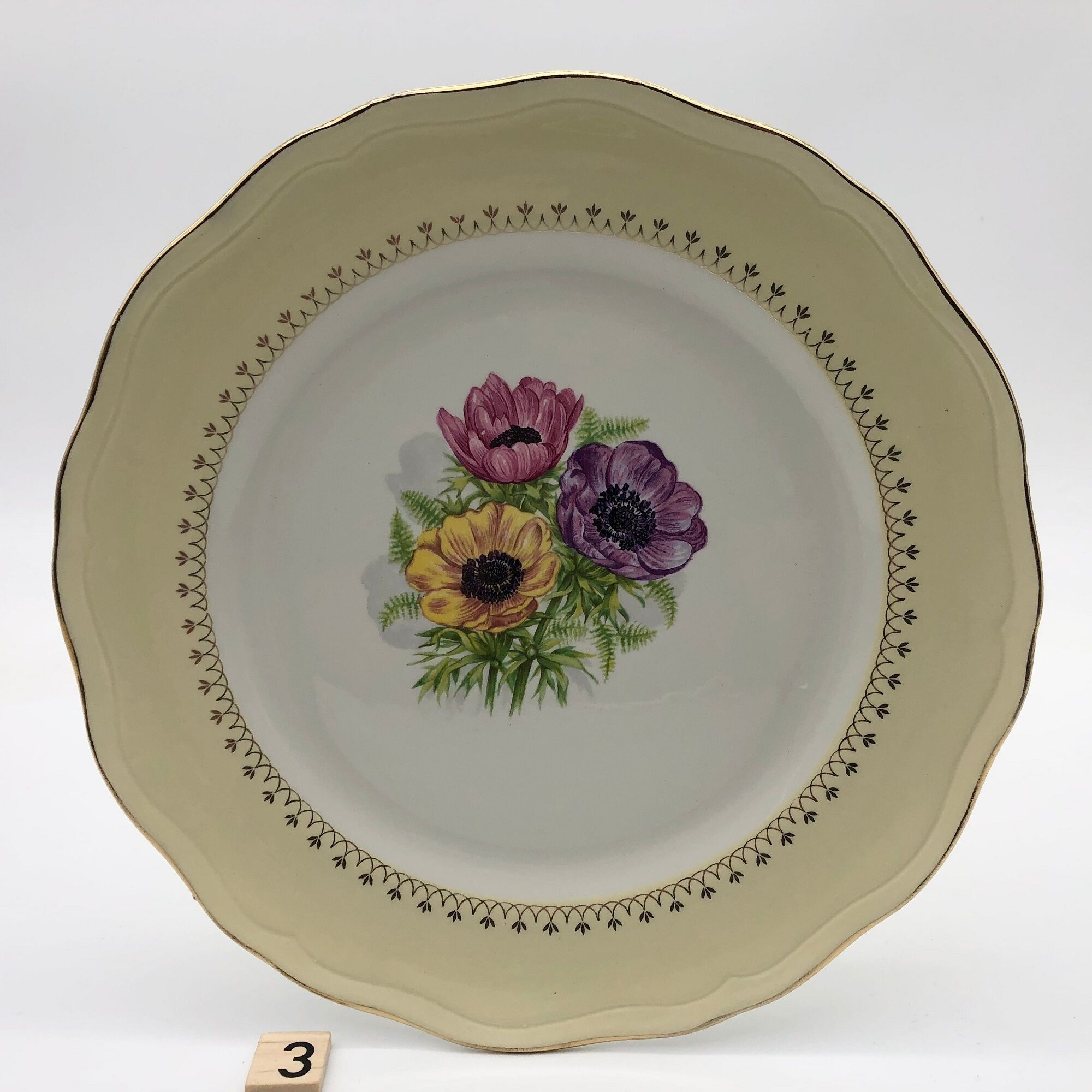 6 flat plates "L'Amandinoise" model "Coopelia"