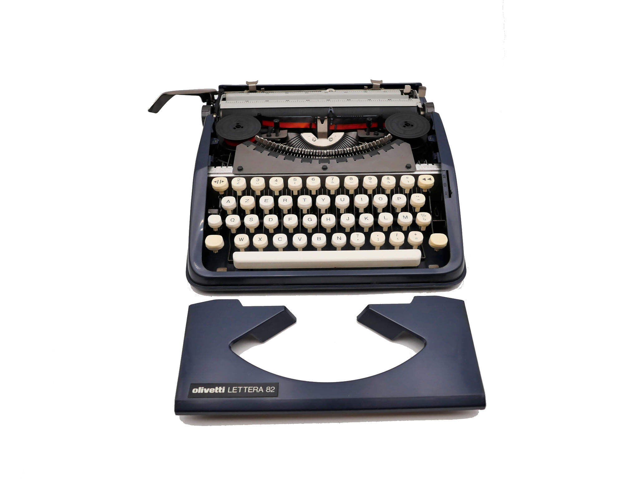 Typewriter Olivetti Lettera 82 Blue revised ribbon new