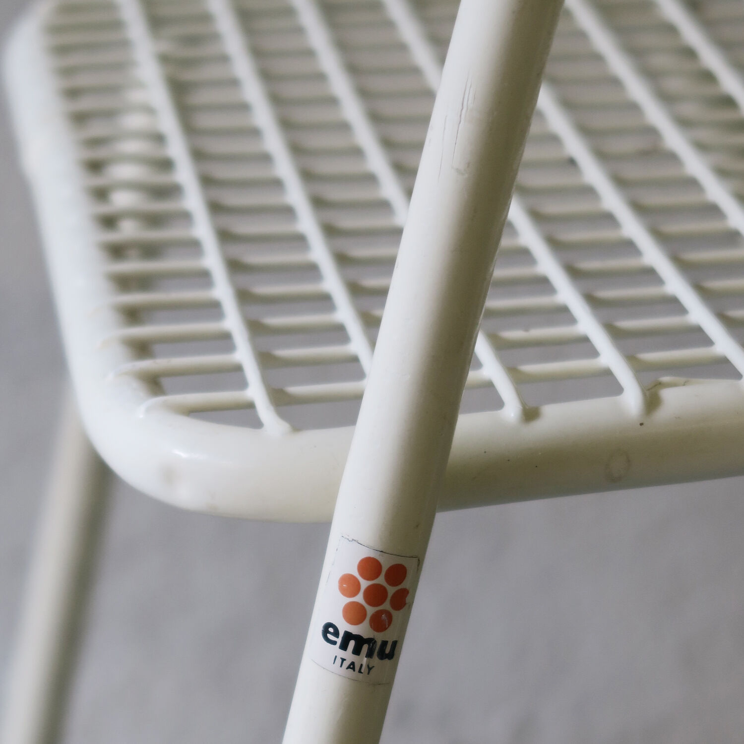 Pair of metal chairs