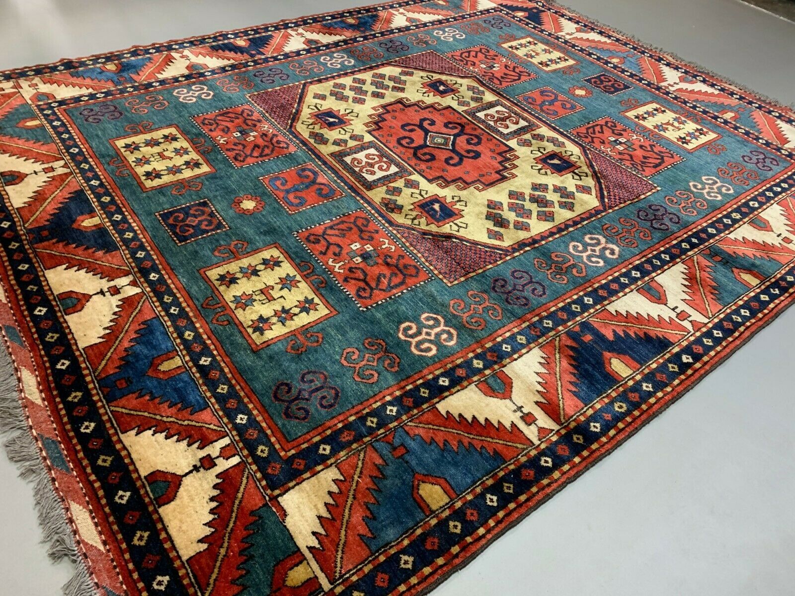 Kazak rug 300x238 cm afghan