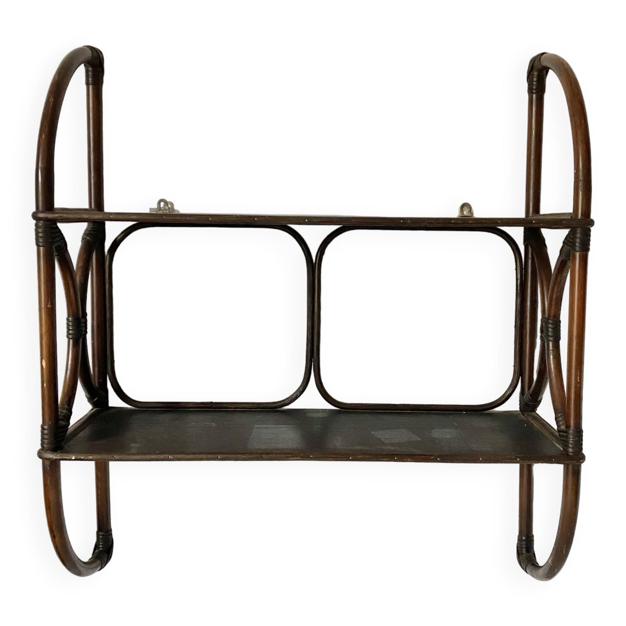 Rattan wall shelf 1970