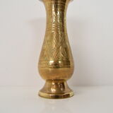 Vintage brass vase from India, 1960's