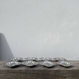 8 coupelles coquillage en inox