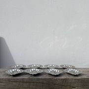 8 coupelles coquillage en inox