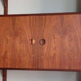 Modular rosewood wall bookcase by Thygesen and Sorensen for Hg Furniture, 1960