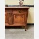 Antique Art Nouveau walnut sideboard, chest of drawers,