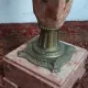 High Louis XVI column in marble and bronze