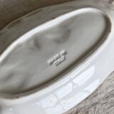 Vintage barbotine bowl / dish with fig motif