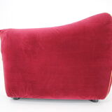 1970s pair of italian armchairs in velvet