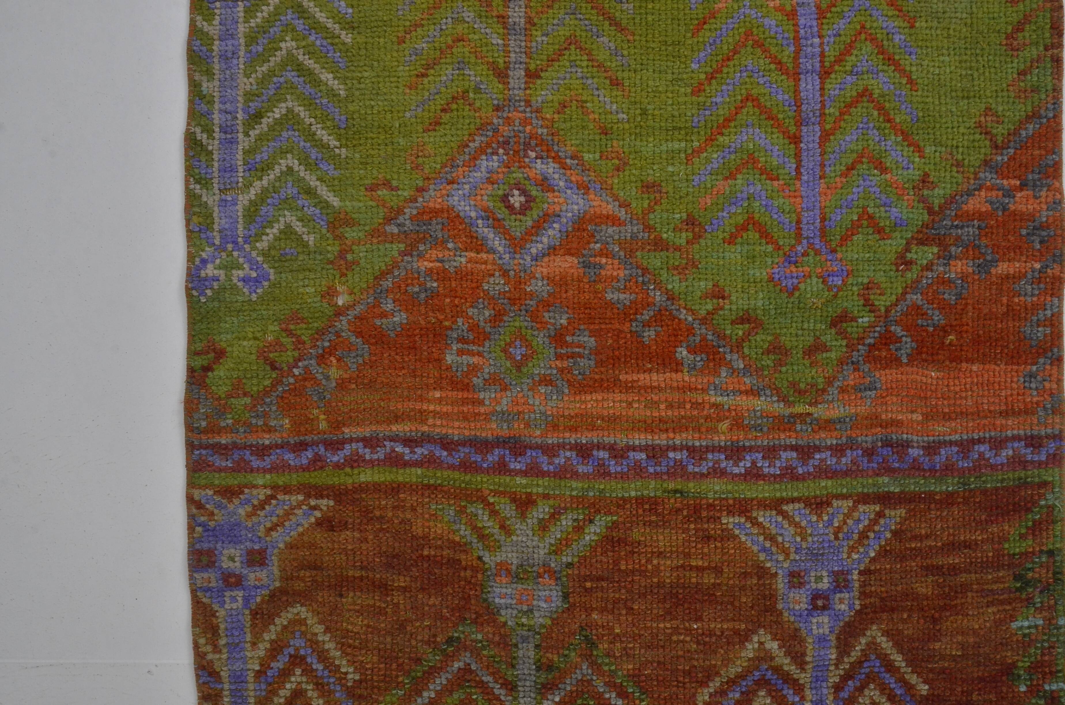 Colorful Vintage Handknotted Vintage Runner sku 1247