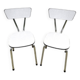 Set of two formica chairs